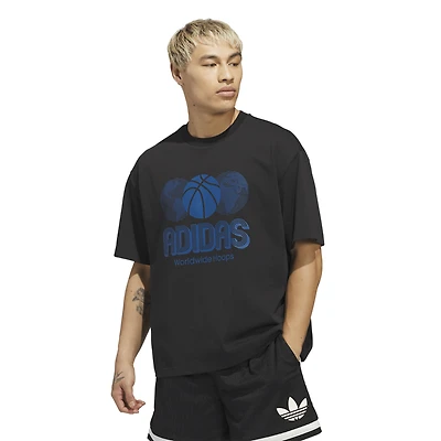 adidas Worldwide Hoops Logo Graphic Basketball T-Shirt - Men's