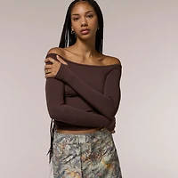 Cozi Yuli Off Shoulder Smoothing Top - Women's