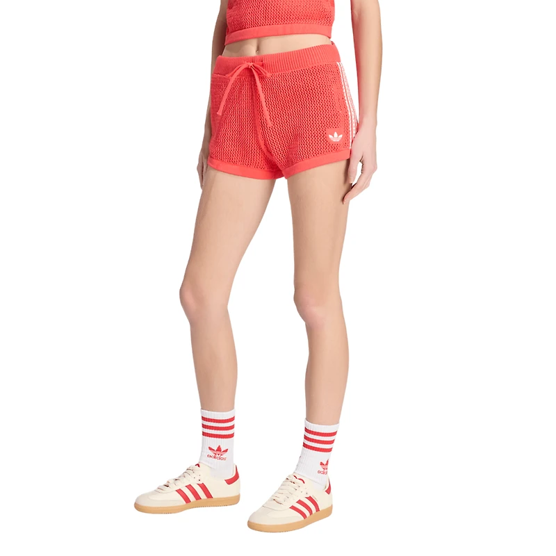 adidas Originals Knitted Crochet Shorts - Women's