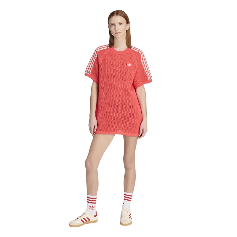 adidas Originals Knitted Crochet Dress - Women's