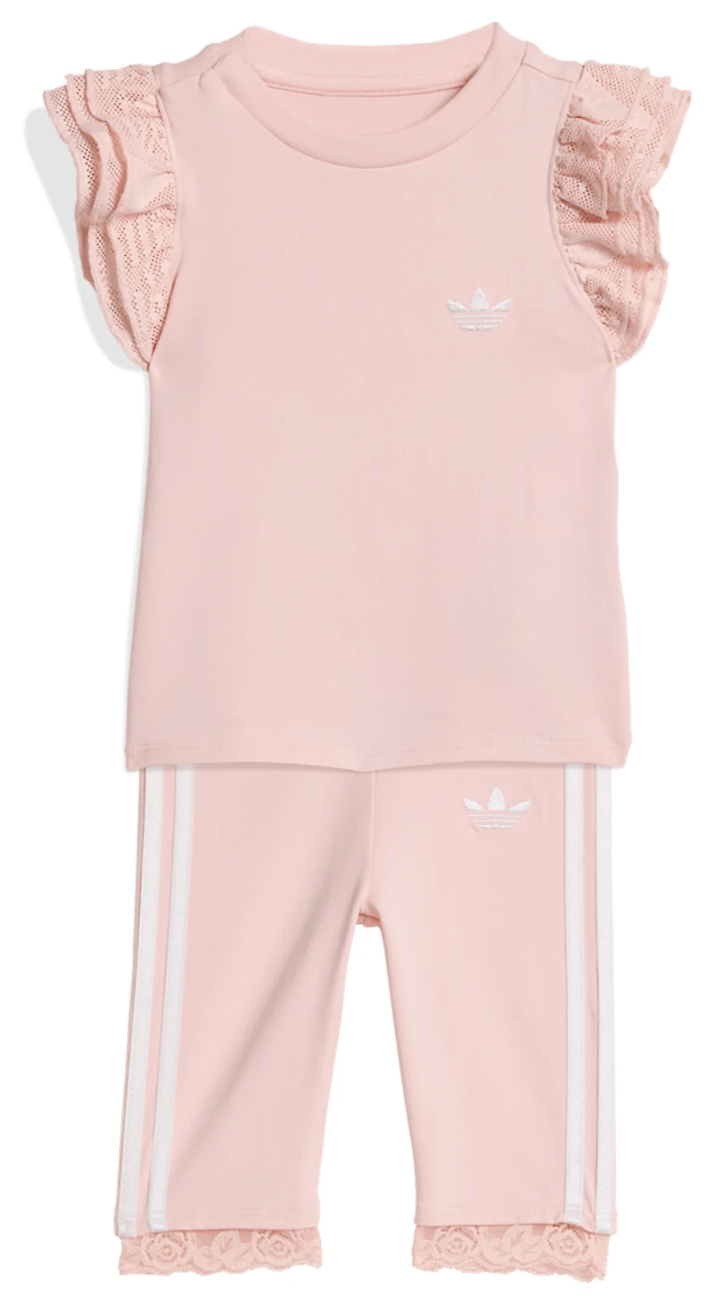 adidas Tights & T-Shirt Set - Girls' Toddler