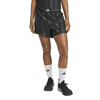 adidas Hyperglam 3-Stripes Emboss Woven Shorts - Women's