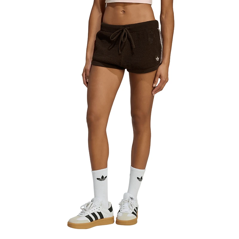 adidas Originals Knitted Crochet Shorts - Women's