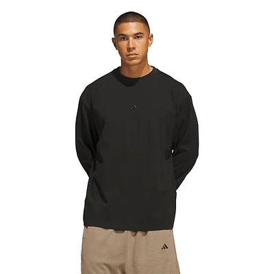 adidas Basketball Single Jersey Long Sleeve T-Shirt - Men's