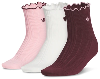adidas Originals Vday Ruffle Quarter Socks - Youth