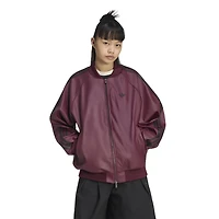 adidas Originals Pleather SST Oversized Track Top - Women's