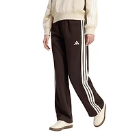adidas Essentials 3-Stripes Open Hem Fleece Pants - Women's