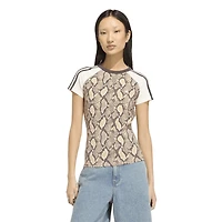 adidas Snake Print Cali T-Shirt - Women's