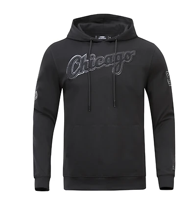 Pro Standard Chicago White Sox Triple Black Dk PO Hoodie - Men's