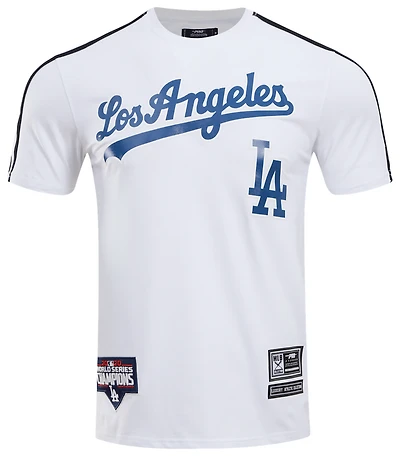 Pro Standard Los Angeles Dodgers Logo Classic Mesh Taping Tee - Men's