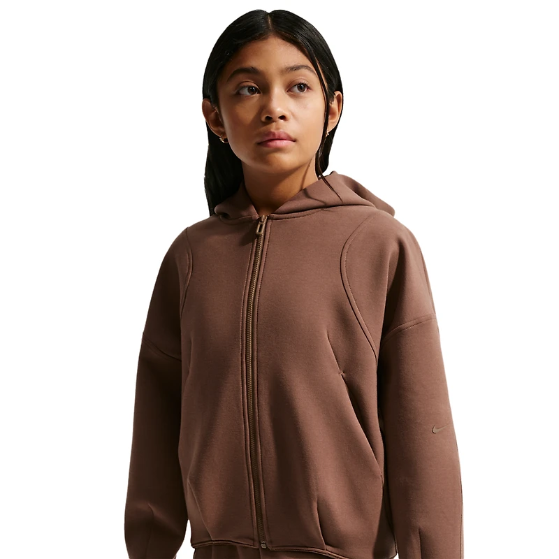 Nike Mavn TechFit Knit FZ Hoodie - Girls' Grade School
