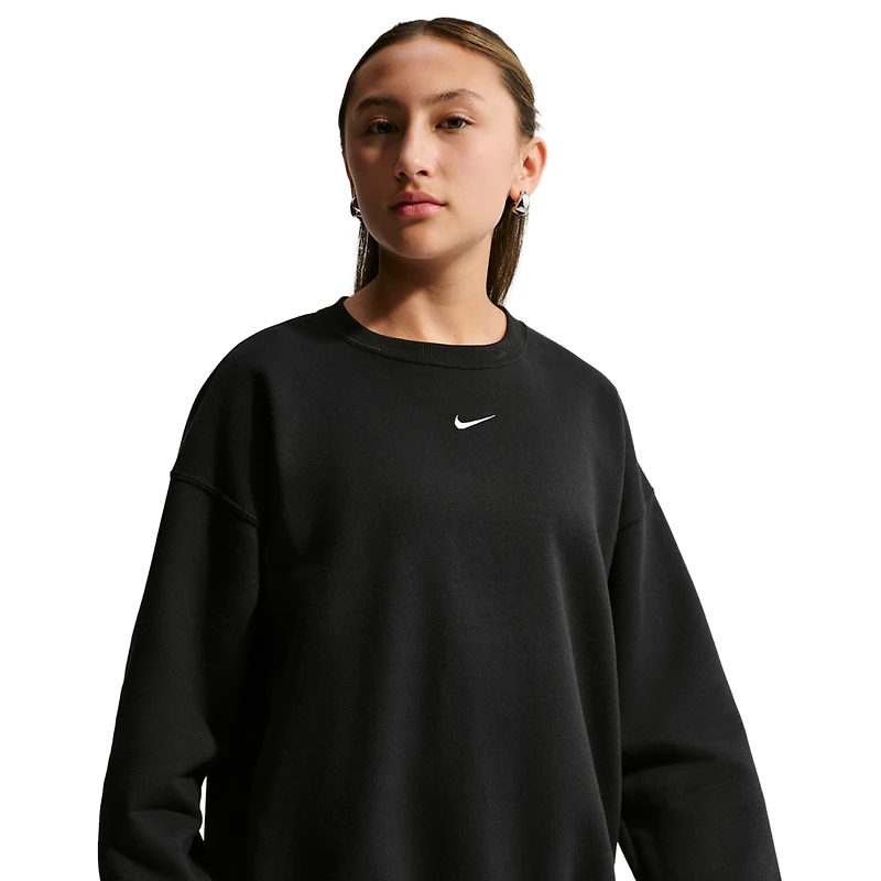 Nike NSW Studio Fleece OS Crew LBR - Girls' Grade School