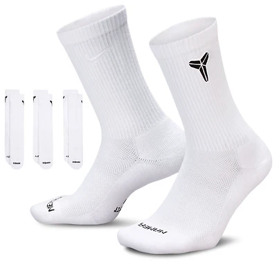 Nike Kobe Bryant Everyday Elevated Crew Sock 3 Pack - Adult
