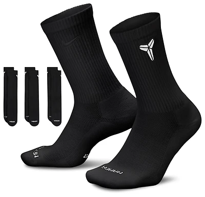 Nike Kobe Bryant Everyday Elevated Crew Sock 3 Pack - Adult