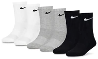 Nike 6 Pack Dri-FIT Performance Basic Crew Socks - Boys' Preschool