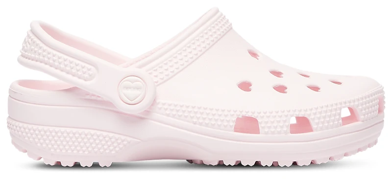 Crocs Classic Hearts Cut Out Clogs - Girls' Preschool