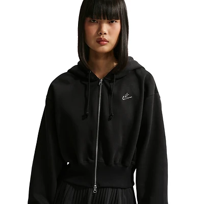 Nike NSW Phoenix Fleece Bling Crop Full-Zip Hoodie - Women's