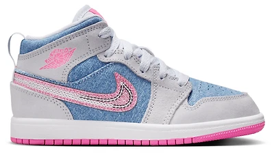Jordan Air 1 Mid SE - Girls' Preschool