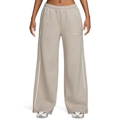 Nike Studio Fleece Scallop Wide Leg Pants - Women's