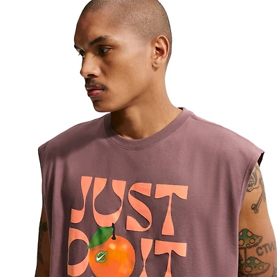 Nike NSW Loose Sleeveless Orange Tee - Men's