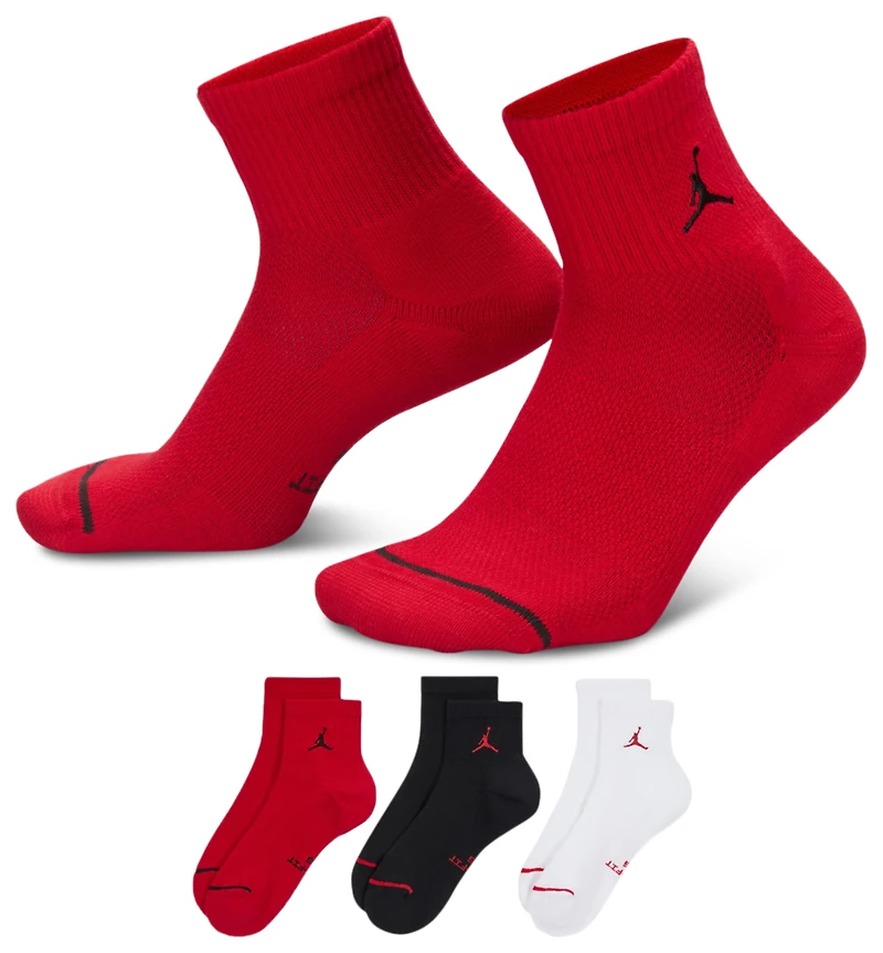 Jordan Everyday 3 Pack Cushion Ankle Socks - Men's