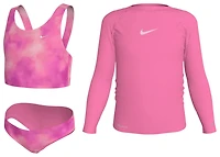 Nike Long Sleeve Hydroguard Midkini Set - Girls' Preschool