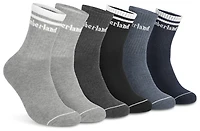 Timberland Millboro High Quarter Socks 6 Pack - Men's