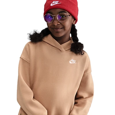 Nike NSW Club Fleece Oversized PO Hoodie - Girls' Grade School