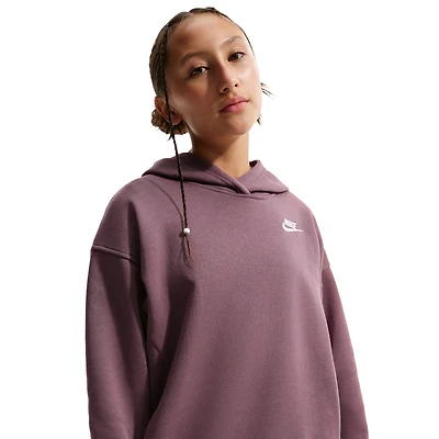 Nike NSW Club Fleece Oversized PO Hoodie - Girls' Grade School