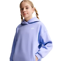 Nike NSW Club Fleece Oversized Pullover Hoodie - Girls' Grade School