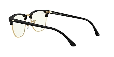 RB3016 Clubmaster Blue-Violet Light Clear