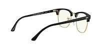 RB3016 Clubmaster Blue-Violet Light Clear