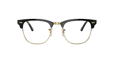 RB3016 Clubmaster Blue-Violet Light Clear