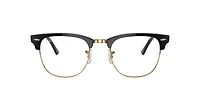 RB3016 Clubmaster Blue-Violet Light Clear
