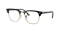 RB3016 Clubmaster Blue-Violet Light Clear