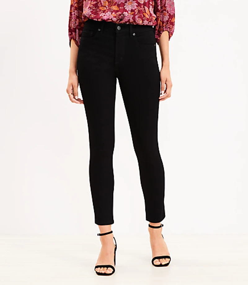 Curvy Mid Rise Skinny Jeans Black