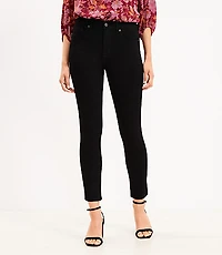Curvy Mid Rise Skinny Jeans Black