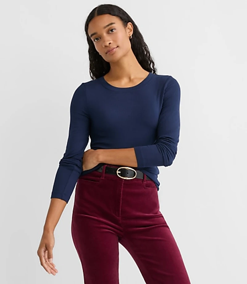 Long Sleeve Crew Neck Tee