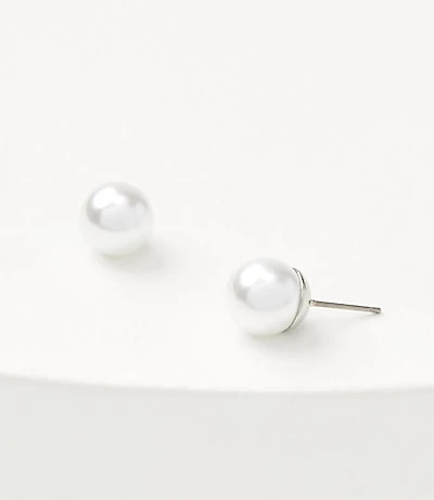 Pearlized Stud Earrings