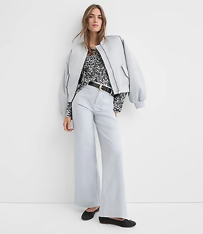 Palmer Wide Leg Pants Twill