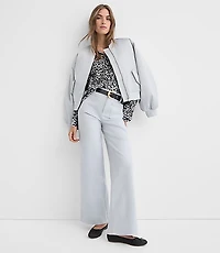 Petite Palmer Wide Leg Pants in Twill
