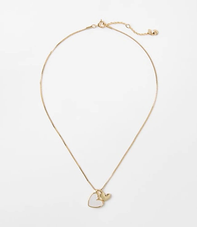 Mother of Pearl Heart Necklace