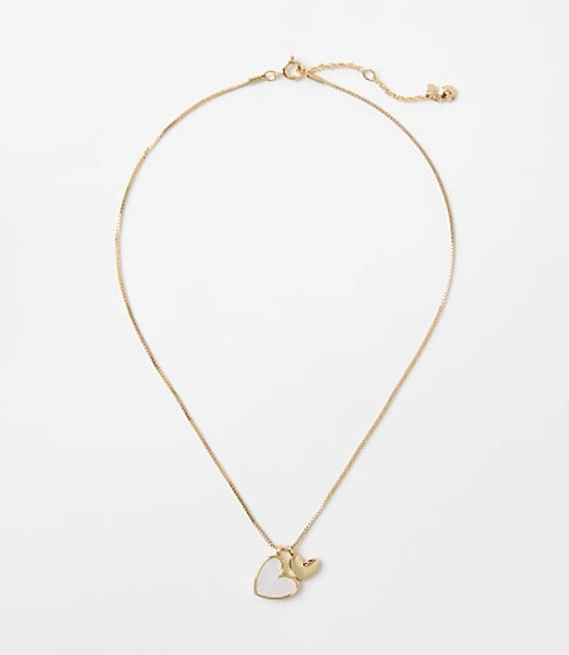 Mother of Pearl Heart Necklace