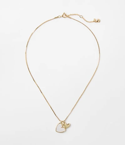 Mother of Pearl Heart Necklace