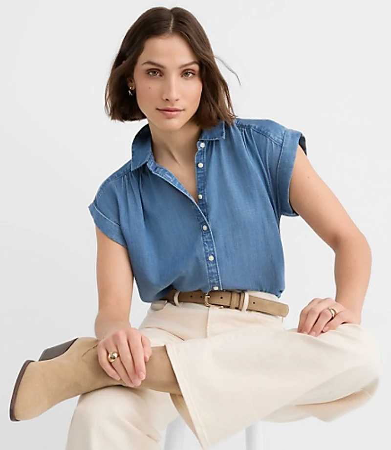 Chambray Dolman Shirt