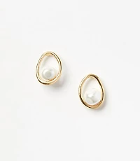 Pearlized Stud Earrings