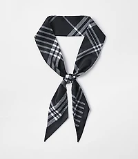 Plaid Skinny Scarf