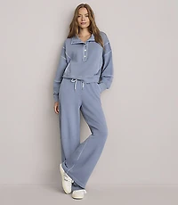 Lou & Grey Denim Washed Wide Leg Pants