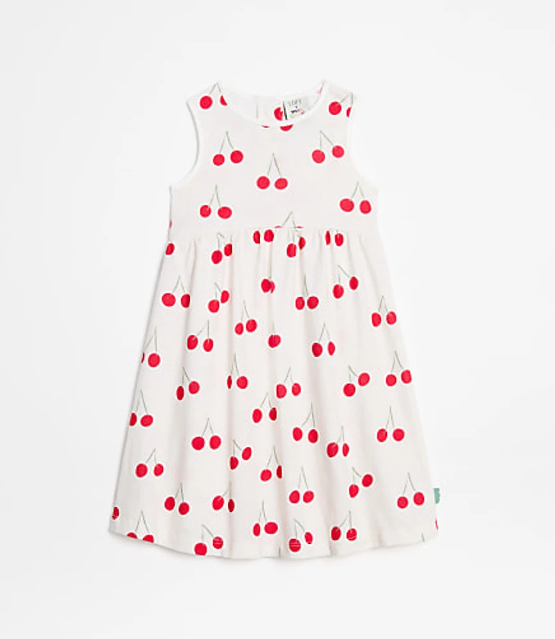 LOFT x Mon Coeur Recycled Cotton Cherry Tank Dress