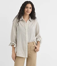 Striped Everyday Oversized Shirt